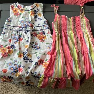 Two size 5 Old Navy girls dresses